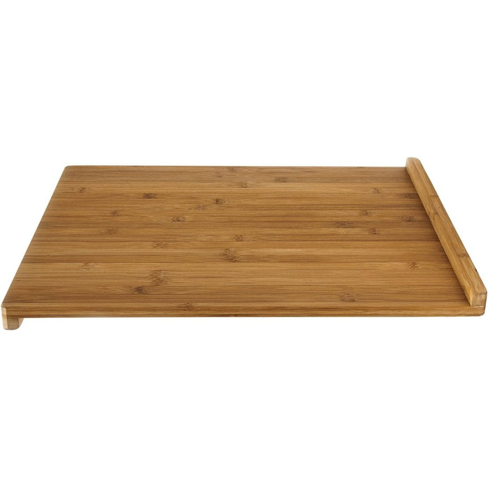 Relaxdays Bambus Tranchierbrett, 2,5 x 38 x 45 cm, doppelseitig verwendbar, messerschonend