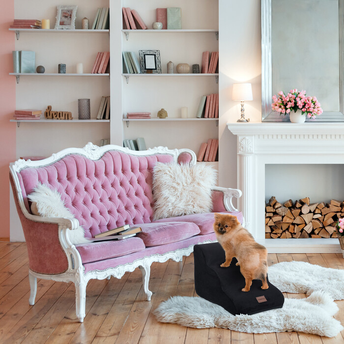 Relaxdays Haustiertreppe mit 3 Stufen