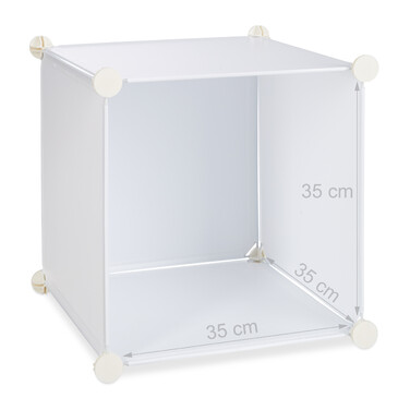 Relaxdays Kleiderschrank Stecksystem 14 Fächer